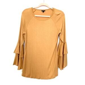 COCO + CARMEN • Mustard Yellow Bell Sleeve Top
